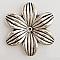 Breloque Fleur CCB N&deg;002 Argent