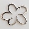 Breloque Fleur M&eacute;tal N&deg;004 Argent