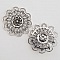Breloque Fleur M&eacute;tal N&deg;005 Argent