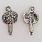 Breloque Fleur M&eacute;tal N&deg;009 Argent