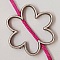 Breloque Fleur M&eacute;tal N&deg;010 Argent