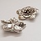 Breloque Fleur M&eacute;tal N&deg;013 Argent