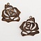 Breloque Fleur M&eacute;tal N&deg;014 Bronze