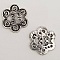 Breloque Fleur M&eacute;tal N&deg;015 Argent