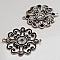Breloque Fleur M&eacute;tal N&deg;019 Argent