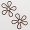 Breloque Fleur M&eacute;tal N&deg;020 Cuivre