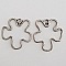 Breloque Fleur M&eacute;tal N&deg;023 Argent