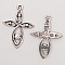 Breloque Fleur M&eacute;tal N&deg;028 Argent