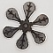 Breloque Fleur M&eacute;tal N&deg;029 Argent