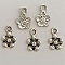 Breloque Fleur M&eacute;tal N&deg;035 Argent
