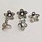 Breloque Fleur M&eacute;tal N&deg;039 Argent