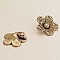 Breloque Fleur M&eacute;tal N&deg;041 Argent