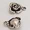 Breloque Fleur M&eacute;tal N&deg;045 Argent
