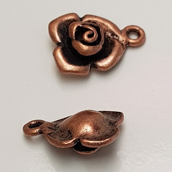 Breloque Fleur M&eacute;tal N&deg;045 Cuivre