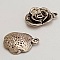 Breloque Fleur M&eacute;tal N&deg;046 Argent