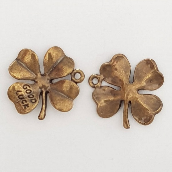 Breloque Fleur M&eacute;tal N&deg;048 Bronze