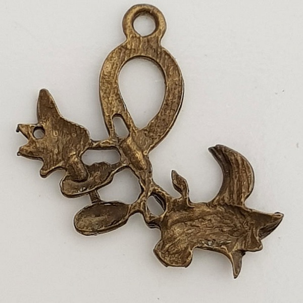 Breloque Fleur M&eacute;tal N&deg;053 Bronze