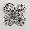 Breloque Fleur M&eacute;tal N&deg;054 Argent