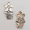 Breloque Fleur M&eacute;tal N&deg;056 Argent