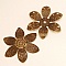 Breloque Fleur M&eacute;tal N&deg;058 Bronze