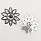 Breloque Fleur M&eacute;tal N&deg;059 Argent