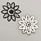 Breloque Fleur M&eacute;tal N&deg;059 Argent