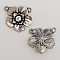 Breloque Fleur M&eacute;tal N&deg;061 Argent