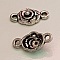 Breloque Fleur M&eacute;tal N&deg;069 Argent