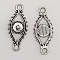 Breloque Fleur M&eacute;tal N&deg;075 Argent
