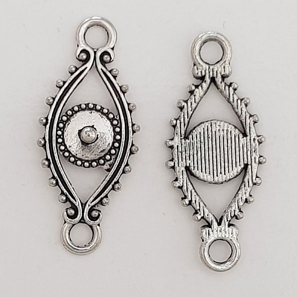 Breloque Fleur M&eacute;tal N&deg;075 Argent