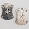 Breloque Fleur M&eacute;tal N&deg;082 Argent