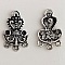 Breloque Fleur M&eacute;tal N&deg;089 Argent