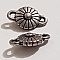 Breloque Fleur M&eacute;tal N&deg;093 Argent