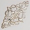 Breloque Fleur M&eacute;tal N&deg;096 Estampe Argent