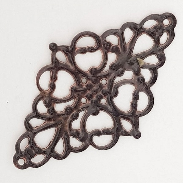Breloque Fleur M&eacute;tal N&deg;096 Estampe Cuivre