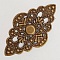 Breloque Fleur M&eacute;tal N&deg;097 Estampe Bronze