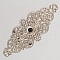 Breloque Fleur M&eacute;tal N&deg;098 Estampe Argent