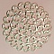 Breloque Fleur M&eacute;tal N&deg;102 Estampe Argent