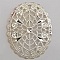 Breloque Fleur M&eacute;tal N&deg;103 Estampe Argent