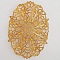 Breloque Fleur M&eacute;tal N&deg;104 Estampe Dor&eacute;