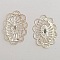 Breloque Fleur M&eacute;tal N&deg;107 Estampe Argent