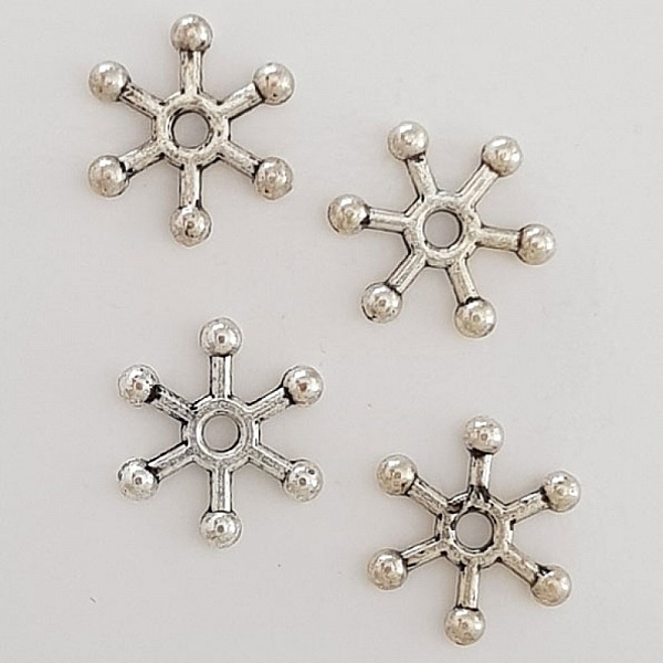 Breloque Fleur M&eacute;tal N&deg;109 Argent