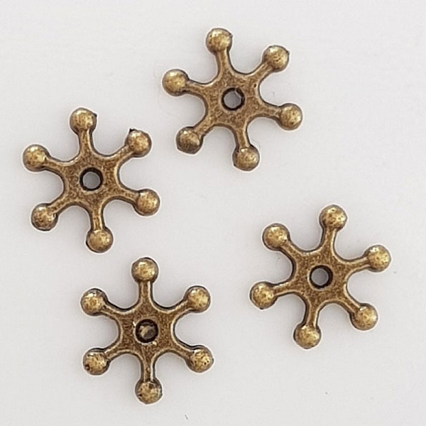 Breloque Fleur M&eacute;tal N&deg;109 Bronze