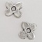 Breloque Fleur M&eacute;tal N&deg;111 Argent