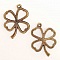 Breloque Fleur M&eacute;tal N&deg;117 Bronze