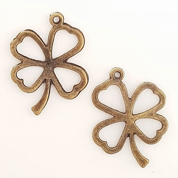 Breloque Fleur M&eacute;tal N&deg;117 Bronze