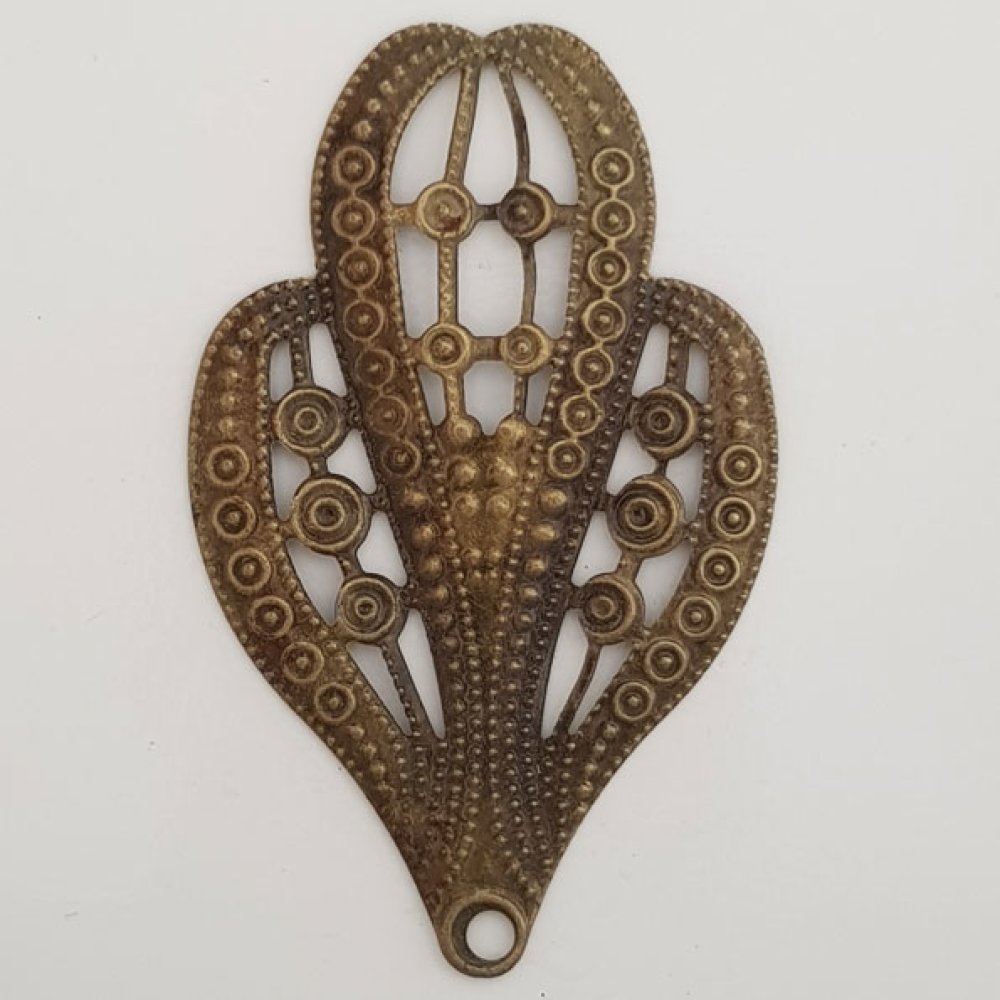 Breloque Fleur M&eacute;tal N&deg;118 Bronze