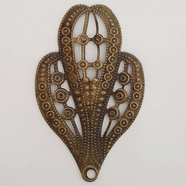 Breloque Fleur M&eacute;tal N&deg;118 Bronze