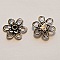 Breloque Fleur M&eacute;tal N&deg;134 Argent
