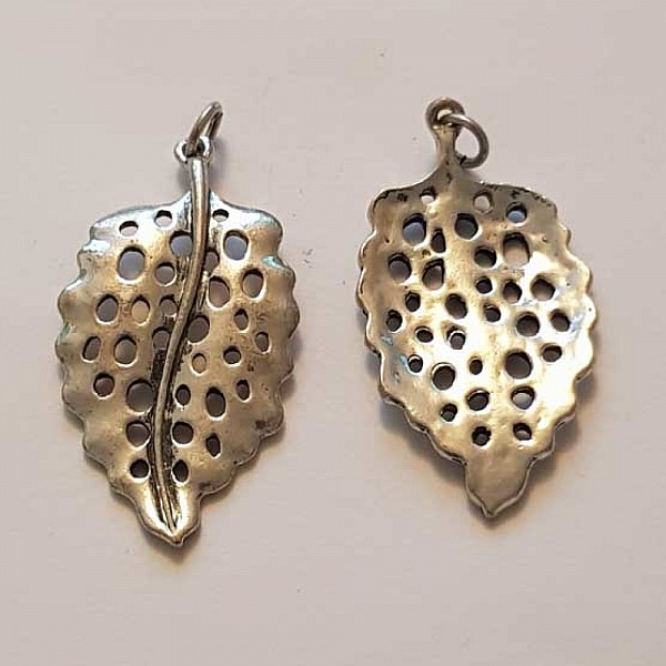 Breloque Fleur M&eacute;tal N&deg;141 Argent